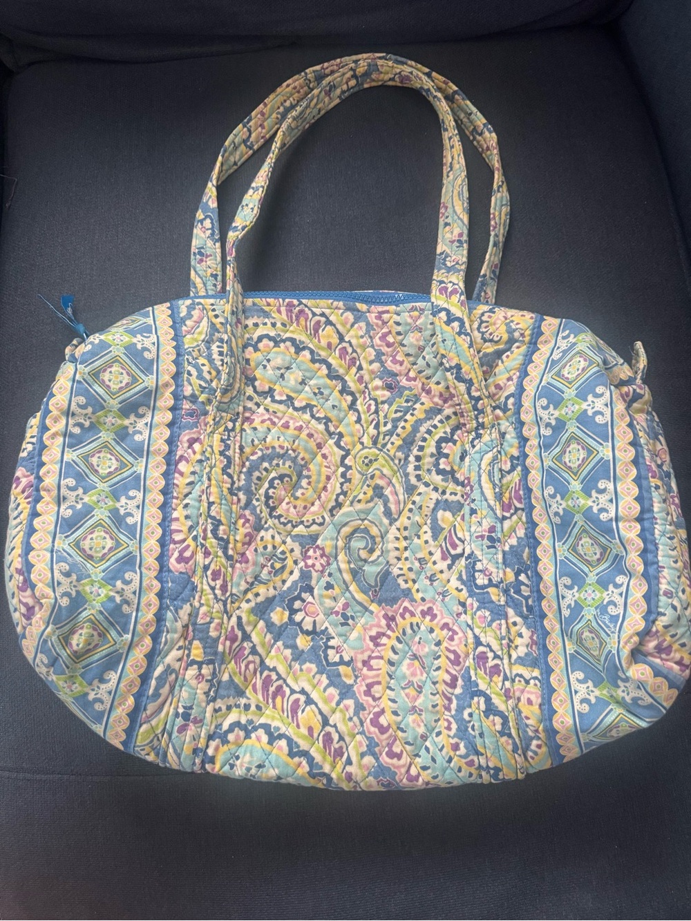 Quilted Paisley Vera Bradley Small Duffel Bag